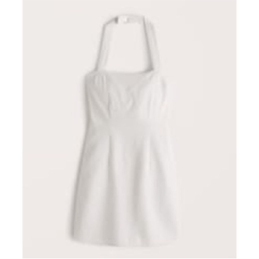 Abercrombie & Fitch Linen Blend Halter Mini Dress - Picture 4 of 7